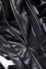 Leather Weekender Bag - Black