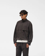 Initial Nylon Track Jacket - Coffee