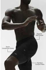 Men's Conquer React 2-In-1 Performance Short - Black/Black