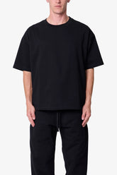 Heavy Basic Boxy Tee - Black