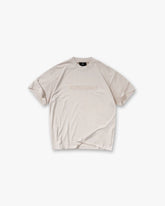 Embroidered Serif Logo T-Shirt - Concrete
