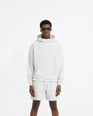 Initial Oversized Hoodie - Ice Grey Marl