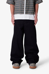 Raw Baggy Rave Denim - Washed Black