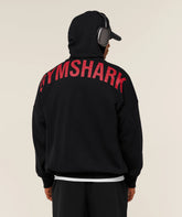 POWER ZIP UP HOODIE - Black/Conditioning Red