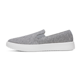 Men's Canvas Cruiser Slip On - Deep Navy Stripes (Blizzard Sole)