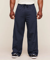 RETRO COLLEGIATE TRACK PANTS - Heavy Blue/Tinted White