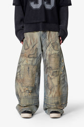 Stitched Barrel Denim - Vintage Blue