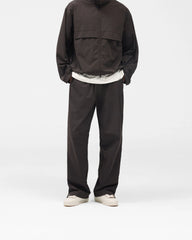Initial Nylon Track Pant - Coffee