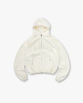 Represent Owners Club Zip Through Hoodie - Chalk
