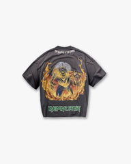 Represent X Iron Maiden Number Of Beast T-Shirt - Sunfade Grey