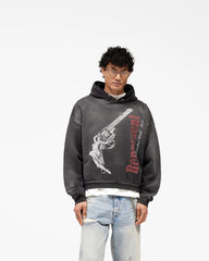 Loaded With Love Hoodie - Stained Black