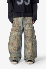 Stitched Barrel Denim - Vintage Blue