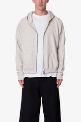 Basic Grey Zip Up Hoodie