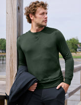 Always Beyond Men's Crew Pullover - Dusty Forest