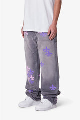 Ultra Baggy Fleur Double Knee Pants - Grey