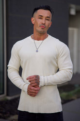 8094 - Tailored Waffle Longsleeves