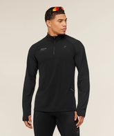 RUNNING ELITE 1/4 ZIP - Black