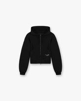 247 Training Hoodie Zip Front - Black