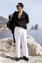Men's Linen Days Straight Leg Pant - White