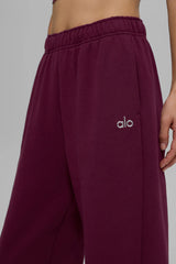 Women's Accolade Straight Leg Sweatpant - Burgundy