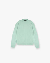 Marled Knit Jumper - Matcha