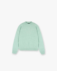 Marled Knit Jumper - Matcha