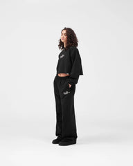 EngLAnd Cropped Sweatshirt - Jet Black