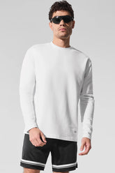 Men's Double Take Long Sleeve Crew - White