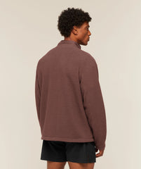 FLEECE ZIP THROUGH JACKET - Espresso Brown