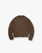 GH Knitted Long Sleeve Top - Espresso