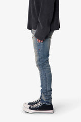 Skinny Crystal Denim - Washed Blue