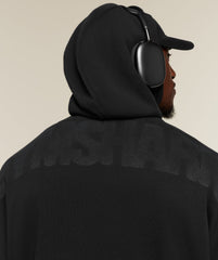 POWER WASHED OVERSIZED HOODIE - Black