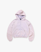 Initial Boxy Zip Through Hoodie - Mist