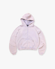 Initial Boxy Zip Through Hoodie - Mist