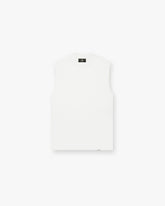 Initial Boxy Tank - Flat White