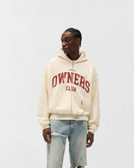 Represent Owners Club Zip Through Hoodie - Buttercream