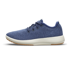 Men's Wool Runner Mizzle - Hazy Indigo (Natural White Sole)