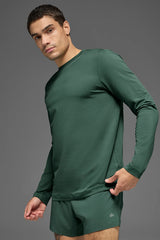 Men's Conquer Reform Crewneck Long Sleeve - Clover Green