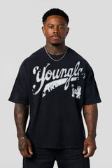 4182 - Distressed Script Tees
