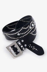 Vintage Python Belt - Black/Black