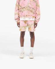 Realtree® Mesh Shorts- Washed Pink Camo