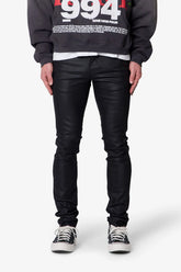 Skinny Waxed Denim - Black