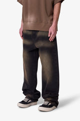 Ultra Baggy Dried Denim - Washed Black