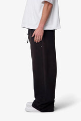 West Double Knee Sweatpants - Washed Black