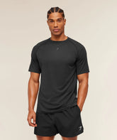 HYBRID ENGINEERED JACQUARD T-SHIRT - Black