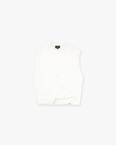 Initial Boxy Tank - Flat White