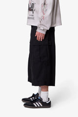 Extra Long Cargo Shorts - Black