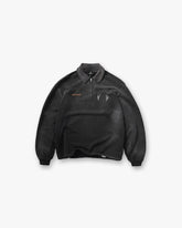 Represent Banner Quarter Zip Sweatshirt - Stained Black