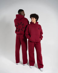 Staple Emblem Fleece Hoodie - Cherry