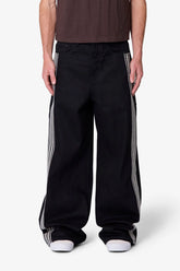 Rave Stripe Denim - Black